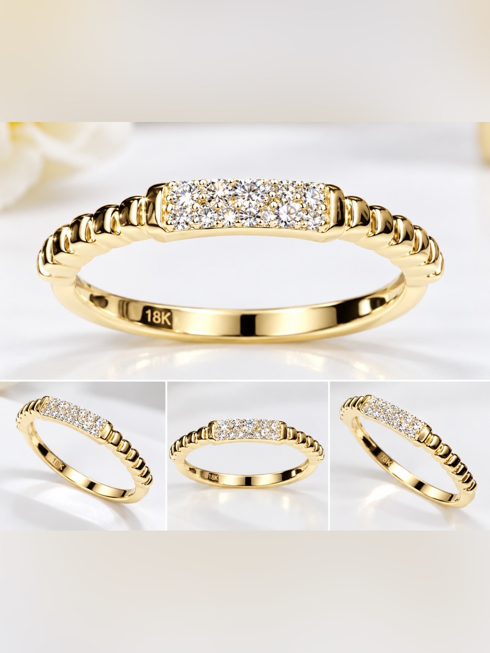 Stunning Lab Created Diamond Ring